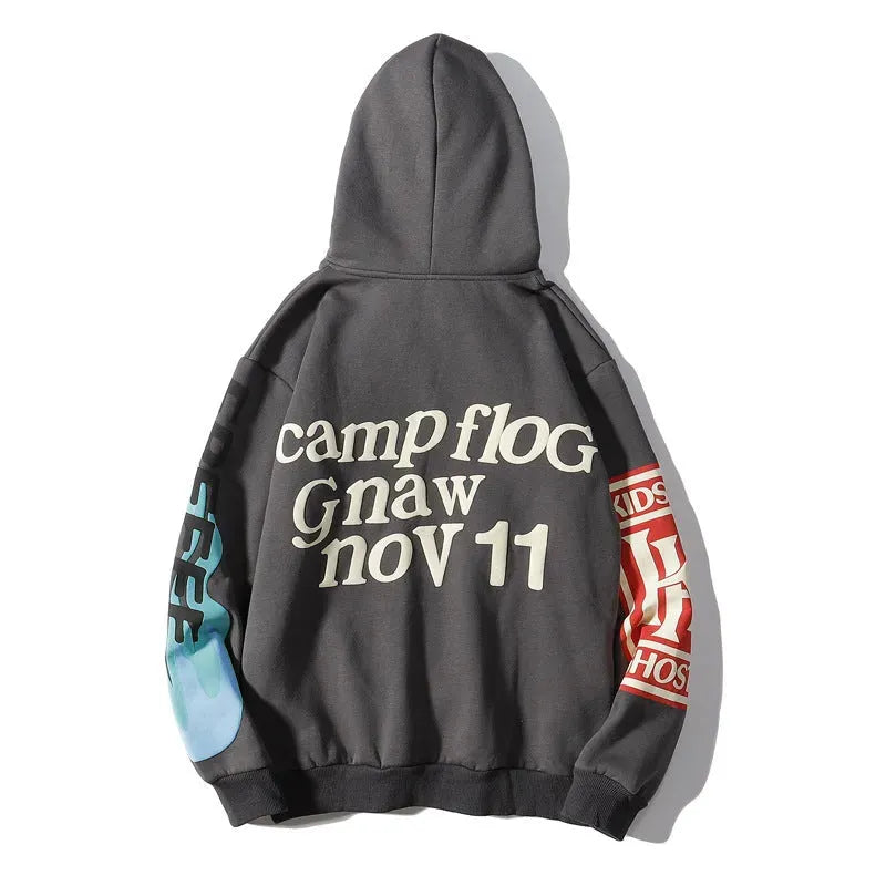 Graffiti alphabet print hoodie sweatshirt - Bellarte Enchanté Graffiti alphabet print hoodie sweatshirt